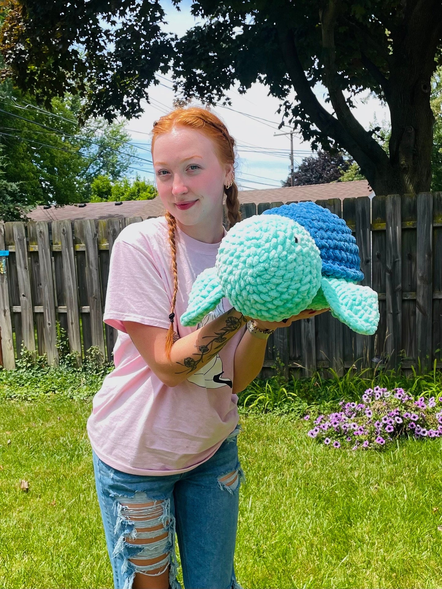 Jumbo Crochet Turtle