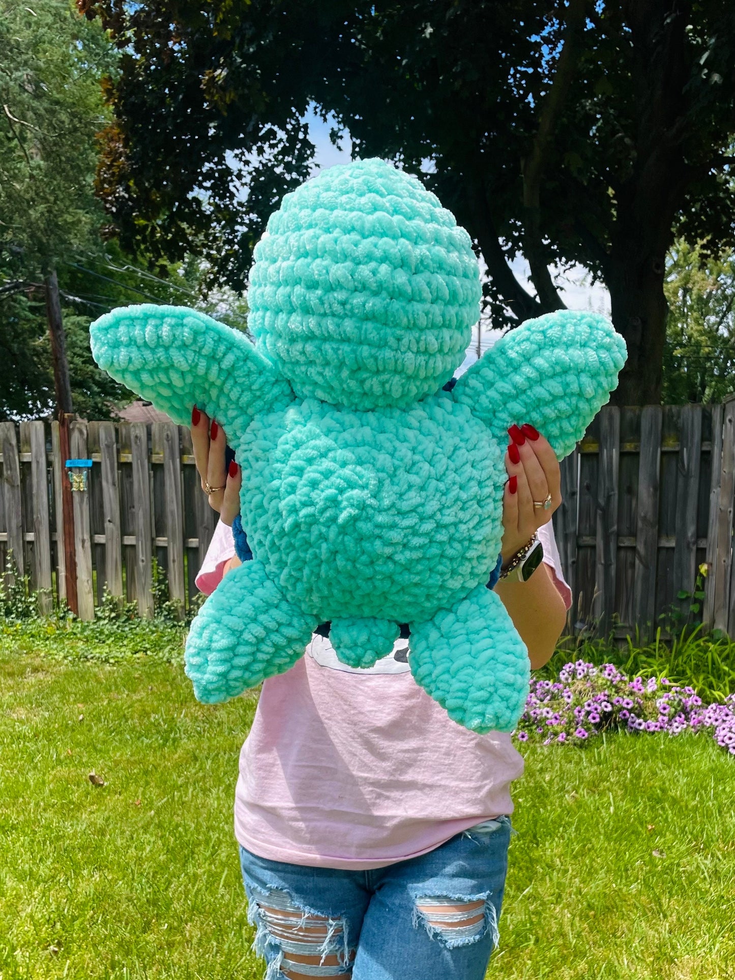 Jumbo Crochet Turtle